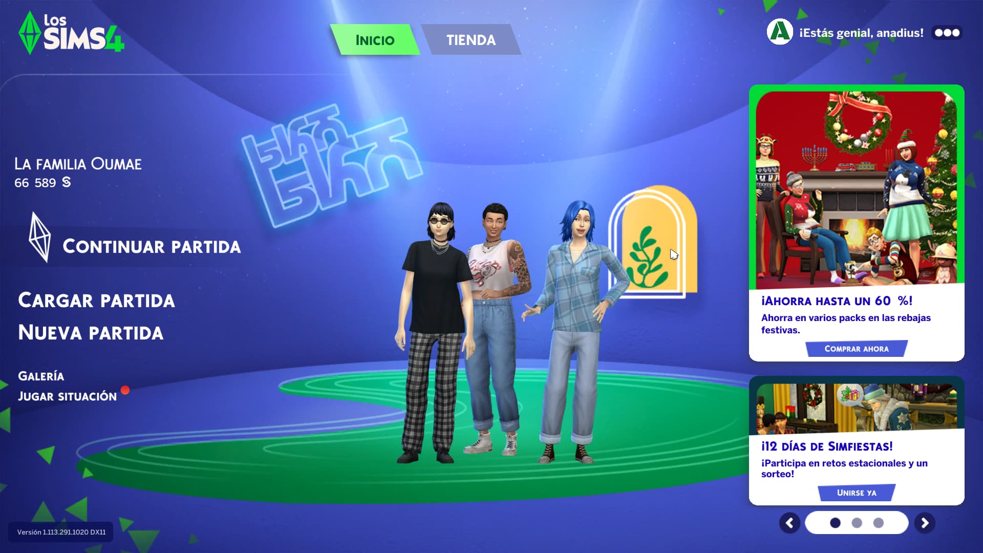 The Sims 4 running on Linux Mint